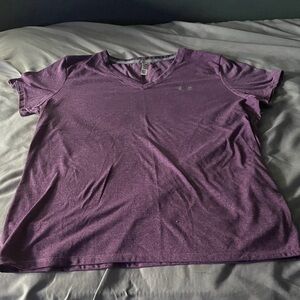 Under Armour Heathered Purple HeatGear Shirt